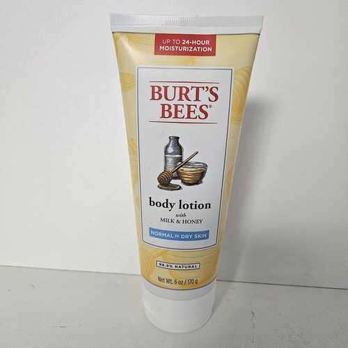 Burt's Bees Body Lotion MILK & HONEY Normal to Dry Skin 6 oz New