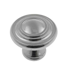 1 1/4" Inch Round Brushed Satin Nickel Kitchen Cabinet Knob Pull Vanity Pantry