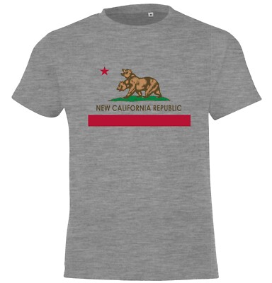 Youth Designz New California Republic Kinder T-Shirt Print Lustig Cali USA Fun