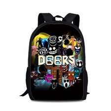Doors Figure Game Cartoon Cartoon Backpack Cu...