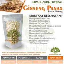 GINSENG Powder Caps Natural Organic Herbs Spices Fresh Pure Hygienic Premium