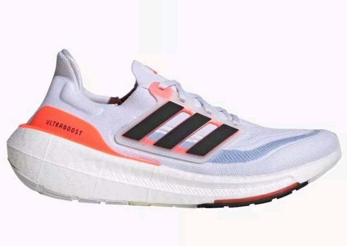 Size 6 - adidas UltraBoost Light White Solar Red Running Sneakers Marathon  | eBay