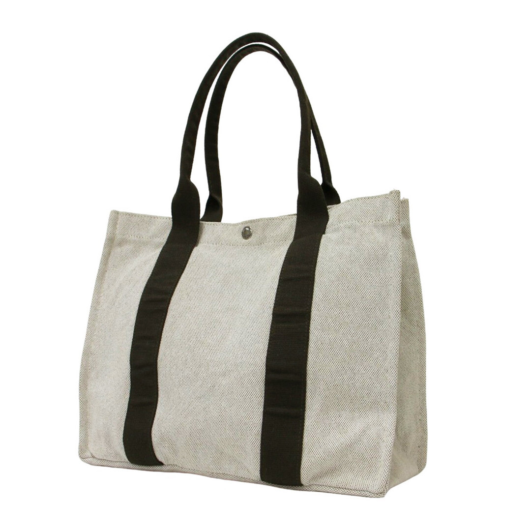 FRANCOIS RENIER Canvas Tote Shoulder Bag Beige Brown French Used 