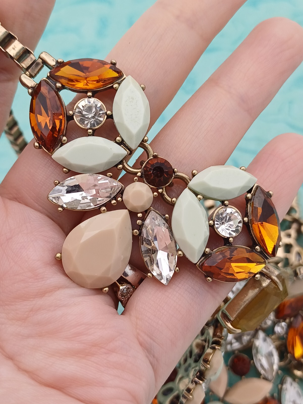 Stunning Statement Glamorous Bold Multicoloured G… - image 9