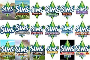 the sims 3 expansion packs mac