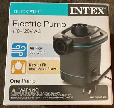 Intex Quick Fill Electric Pump 110-120V AC Inflates & Deflates - AP639 - tested