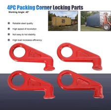 Heavy-Duty Shipping Container Lifting Hooks 4PC 12.5T Alloy Steel 45&deg; Angle UK