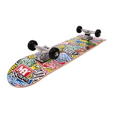 M.Y X-Skate Complete 31" Skateboard Double Kick ABEC 7 Bearings Beginner Board
