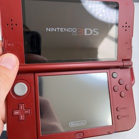 New Nintendo 3DS XL Red Console US Model - Tested! W Charger Stylus