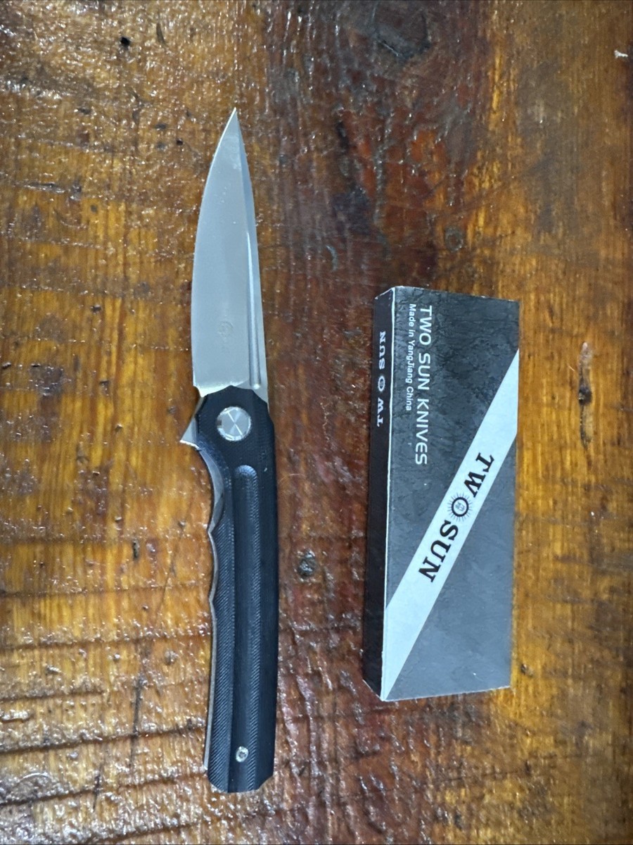 Two Sun Wong Design Tactical Pocket Knife. D2 Steel With G10