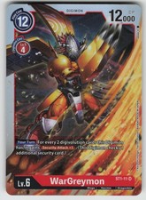 WarGreymon Super Rare Starter Deck 01: Gaia Red ST1-11 SR LP
