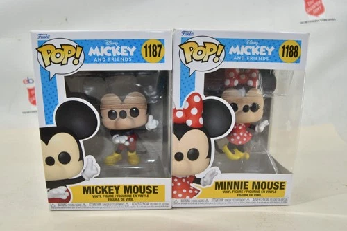 (2) Funko Pop Figures Disney Mickey Mouse & Minnie Mouse NEW (5404C)