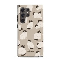 HandyhüLle FüR Galaxy S24 Ultra Mobiwear Case Cover SchutzhüLle Etui HüLle Kaffe