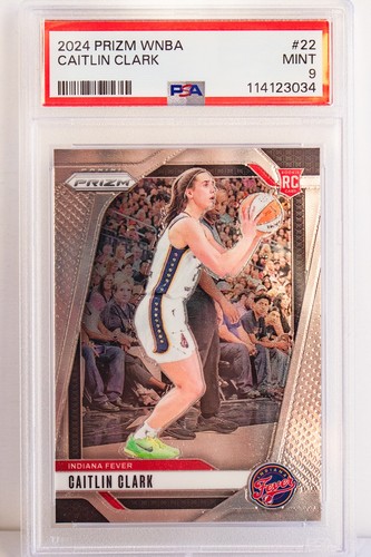 2024 Prizm WNBA #22 CAITLIN CLARK Rookie PSA 9 MINT