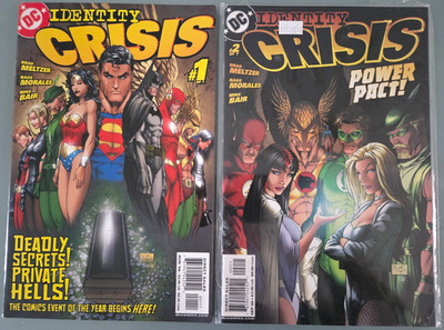 IDENTITY CRISIS #1-7 (2004) DC COMICS MICHAEL TURNER COVERS FULL COMPLETE SERIES