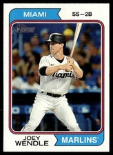 2023 Topps Heritage Joey Wendle Miami Marlins #238
