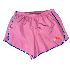 Nike Y Dri-FIT tempo Shorts XL Pink Floral Trim Athletic Running Kids