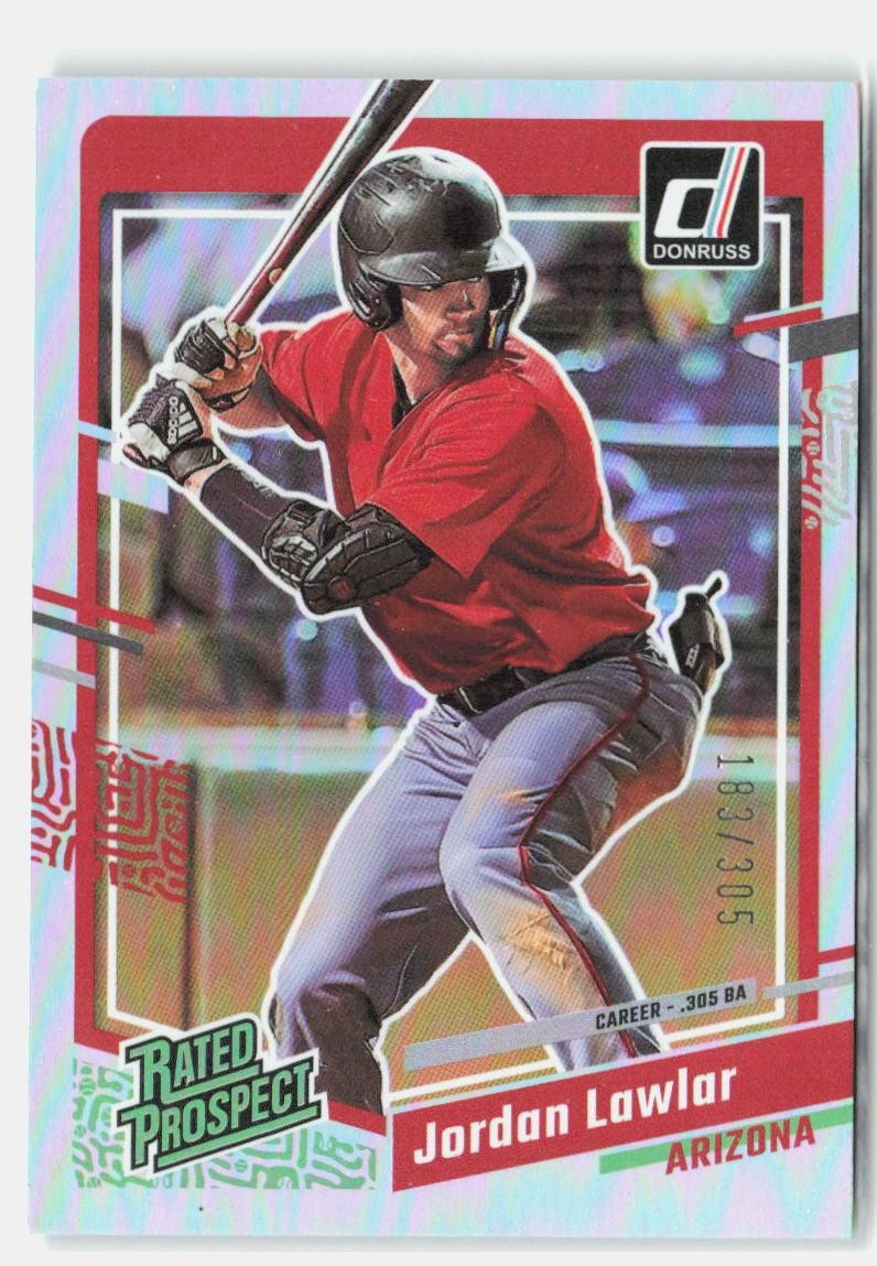 2023 Donruss #47 Jordan Lawlar Career Stat Line #/305