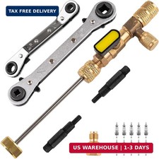 Jiouxip Valve Core Remover Installer Tool And Hvac Service Wrench Set With Hex B