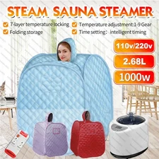 2.68L Portable Folding Steam Sauna SPA Loss Weight Detox Therapy Tent Home Relax