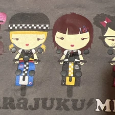 Hara Juku Mini 5 Nerd Alert Girls On Mopeds Long Sleeve Tee Sz XL 14/16 Girls