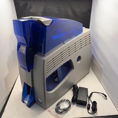 Datacard SP75 Plus ID Card Printer Ethernet USB Empty Cartridge Bundle