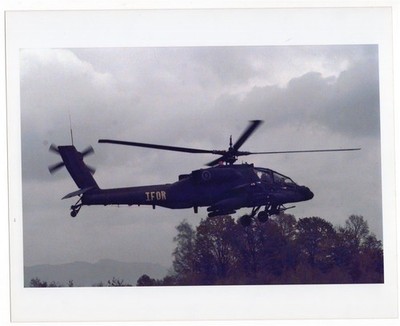 1996 IFOR Bosnia AH-64 Apache Helicopter 2nd Squadron 6th Cavalry Tuzla Photo #2