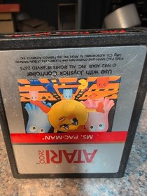 Atari 2600 Miss Ms Pac-Man Pacman Tested Combine Ship 