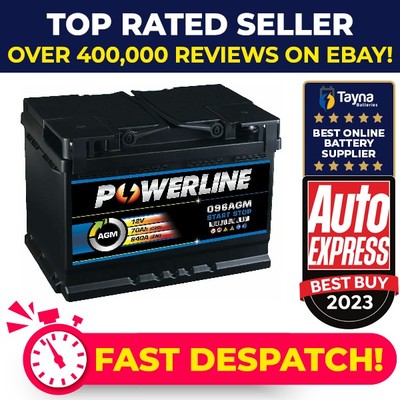 AGM Car Battery fits BMW 320D 330E 116 116D 520D 218D Z3 Z4 Stop Start ...