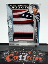 2020-21 BLACK DIAMOND ROOKIE TEAM LOGO JUMBO PATCHES #RTL-LF LIAM FOUDY!!!