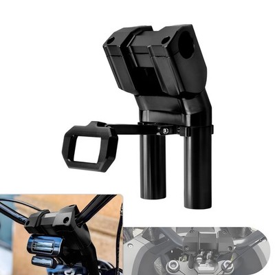 Riser Handlebars w/ Instrument Panel Black For Harley Street Bob Lower Rider S