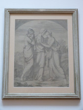 Simbolismo, disegno liberty del 1900 non firmato Regno Unito