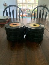 45 RPM Vinyl Records Lot of 138 Crafts Projects Decorations 7 Most VG 50s - 80s