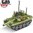 Military T-85 Main Battle Tank Vehicles WW2 Army Soldier Figures Building Blocks