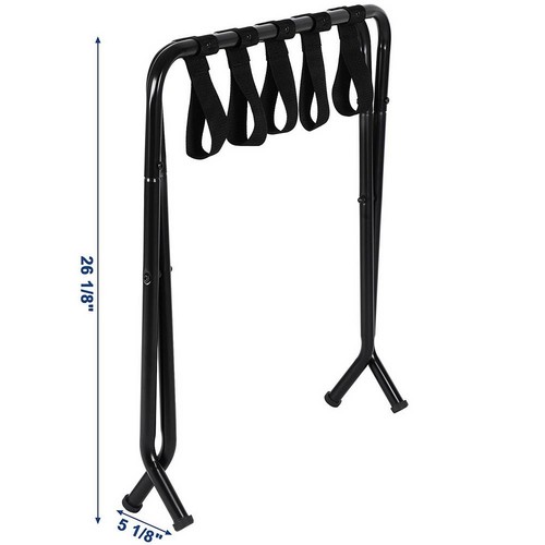 Convenient Metal Travel Folding Luggage Suitcase Rack Stand Home Hotel - Picture 5 of 11