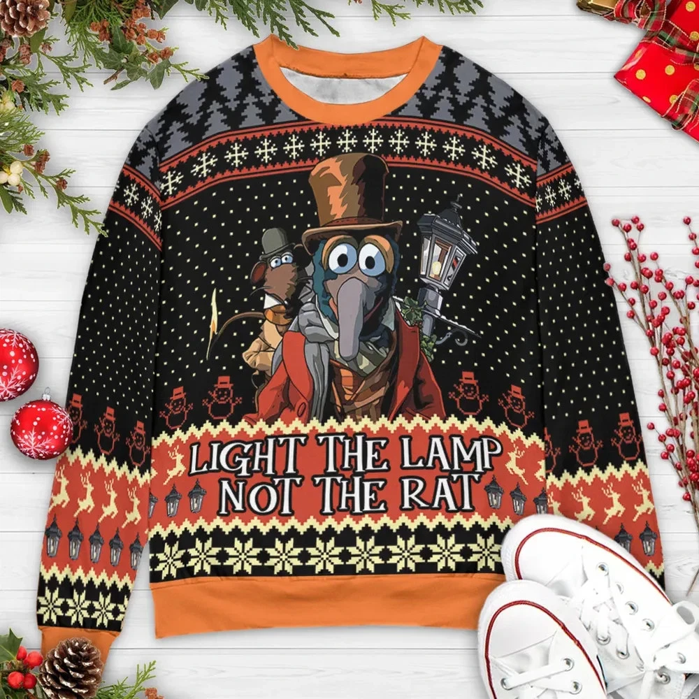 Light The Lamp Muppet Carol Ugly Christmas Sweatshirt