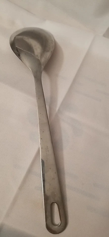 Vintage SERVING SPOON Stainless Steel  13 in Long - Image 2 of 2