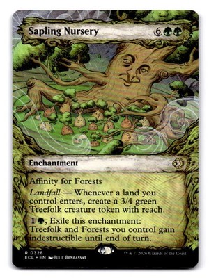 Sapling Nursery (Showcase) #328 Rare Lorwyn Eclipsed Magic: The Gathering NM