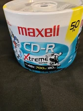 Maxell CD-R Xtreme Series 50 Pack– NEW SEALED – Extreme Sports Edition –48x- CS1