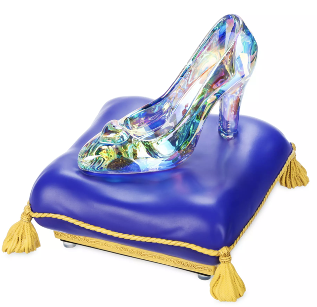 Disney Parks Cinderella Light-Up Glass Slipper Figure 75th
