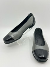 SAS Coco Slip On Loafer Size 8M black and grey Women Flat Comfort LTHR Cushioned