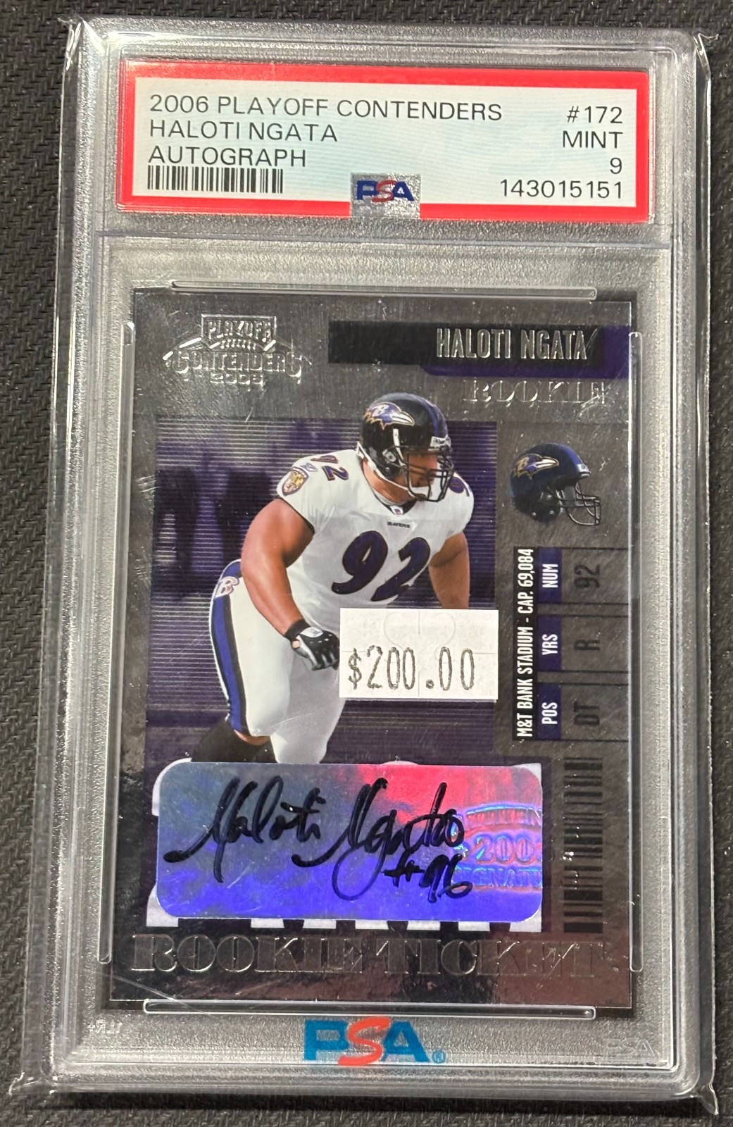 Haloti Ngata Playoff Contenders #172 Autograph