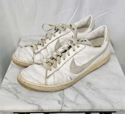 1980s Nike Court Penetrator Vintage White Sneakers 11 1/2. - 1984