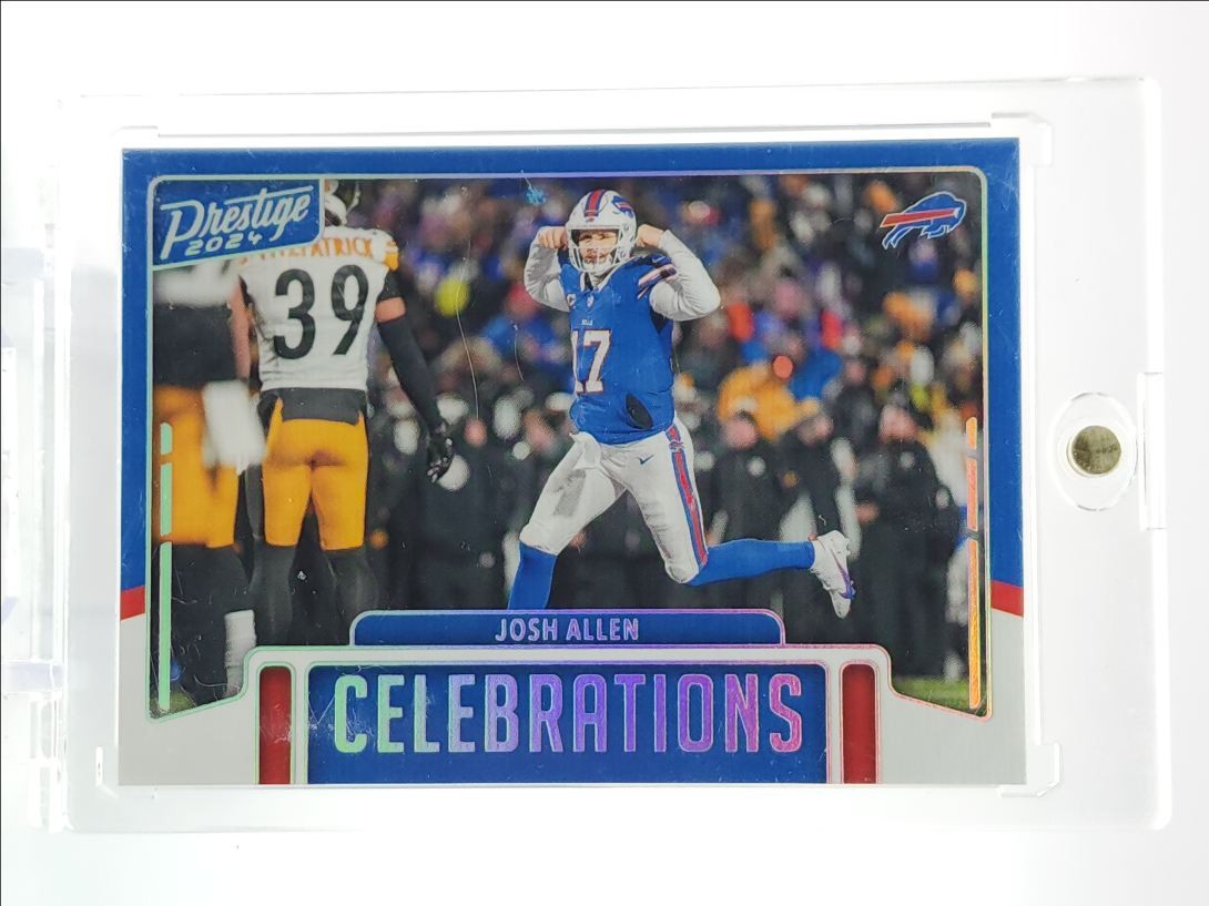 JOSH ALLEN 2024 PRESTIGE FOOTBALL CELEBRATIONS BILLS #CEL-JAN Q3802