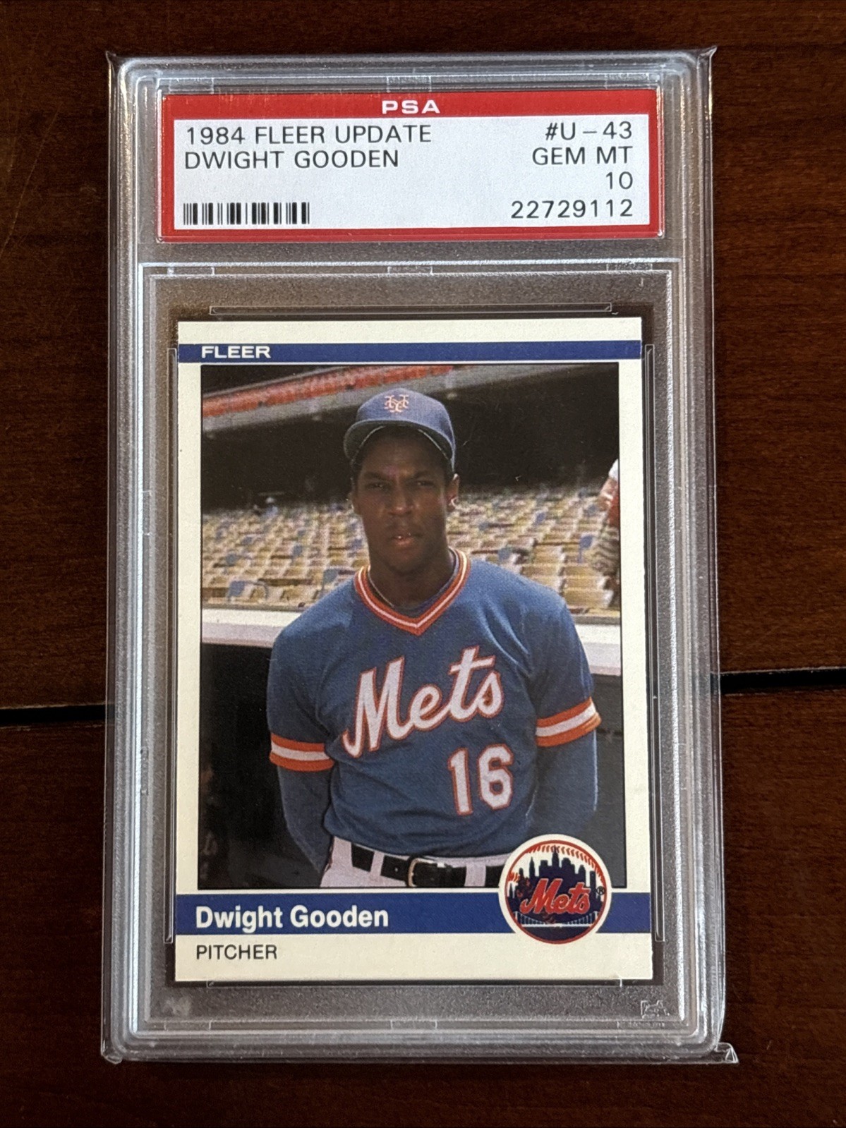 1984 Fleer Update Dwight Gooden U-43 Rookie PSA 10 Mets