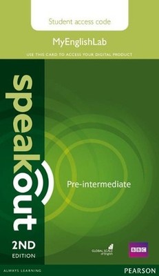 Speakout Pre-Intermediate 2nd Edition MyEnglishLab Student Access Card (Standalo
