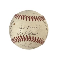 1971 Detroit Tigers Team Autographed Signed Baseball Amco Loa