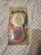 1980s Vintage Goody Clincher Combs Hair Clips Barrettes Fasteners x4 Pastel NOS
