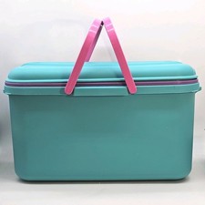 Eagle Craftstor Craft Sewing Storage Tote Vtg 90s Bin Organizer with Tray 20  LG