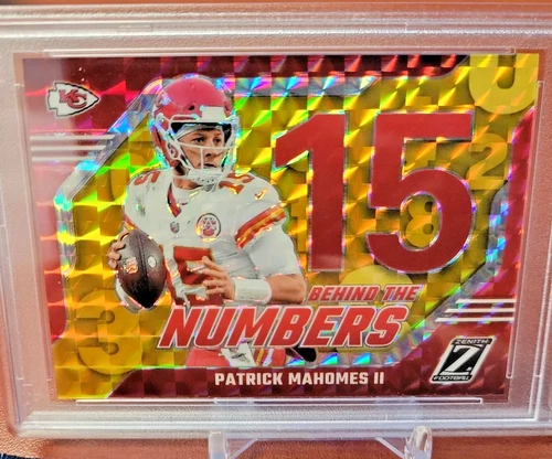 2023 Zenith Patrick Mahomes GOLD Behind The Numbers /10 #24 PSA 10